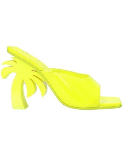 Palm Angels Palm Heel Mules - Yellow