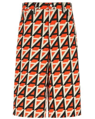 Dries Van Noten Motif-printed Trousers - Orange
