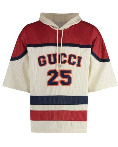 Gucci Techno Fabric Hoodie - Red