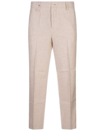 Jacquemus Cropped Tailored Trousers - Natural