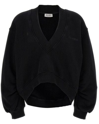 The Attico Oversized Sweatshirt - Black