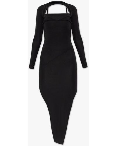 Helmut Lang Dress With Stitching Details - Black