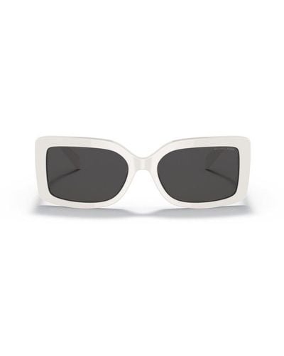 Michael Kors Corfu Rectangular Frame Sunglasses - Grey