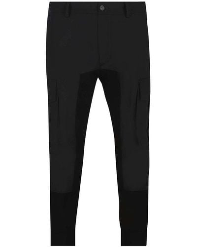 DSquared² Paneled Cropped Tailored Cargo Pants - Black