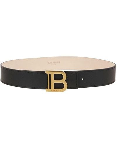 Balmain B Logo Buckle Belt - Black