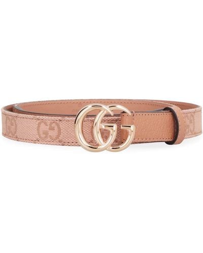 Gucci GG Marmont Logo Plaque Belt - Black