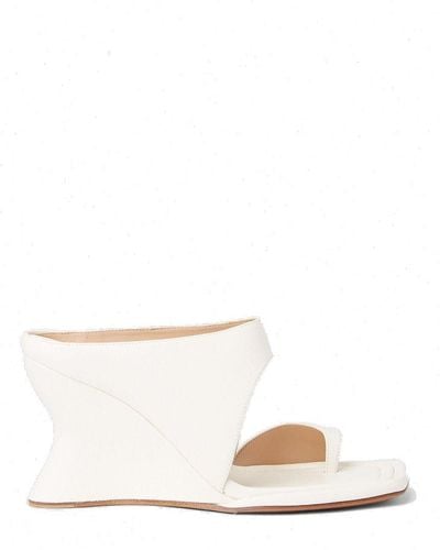 Sportmax Caracas Open Toe Sandals - White