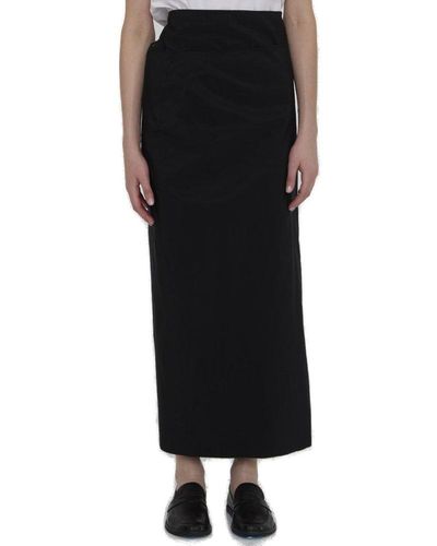 The Row Voice Maxi Apron Skirt - Black