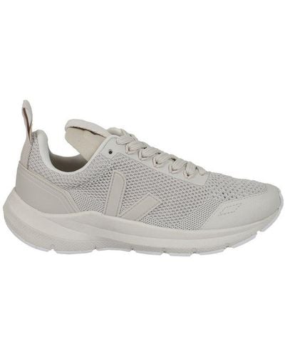 RICK OWENS VEJA Lace-up Trainers - Grey