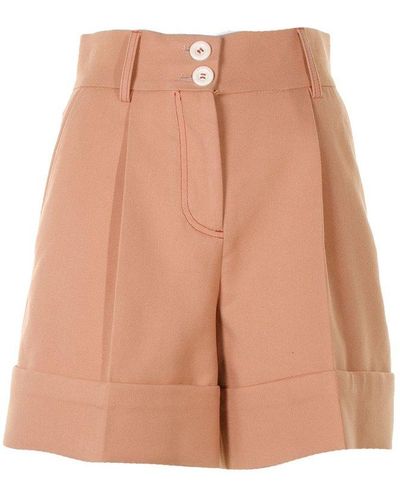 See By Chloé High-waist Tailored Shorts - Natural