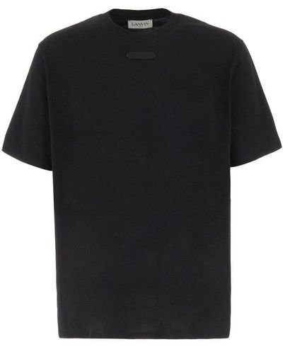 Lanvin Logo Patch Crewneck T-shirt - Black