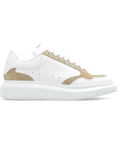 Alexander McQueen Two-tone Lace-up Trainers - White