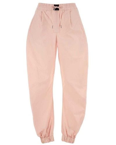 The Attico Logo Patch Drawstring Track Trousers - Pink