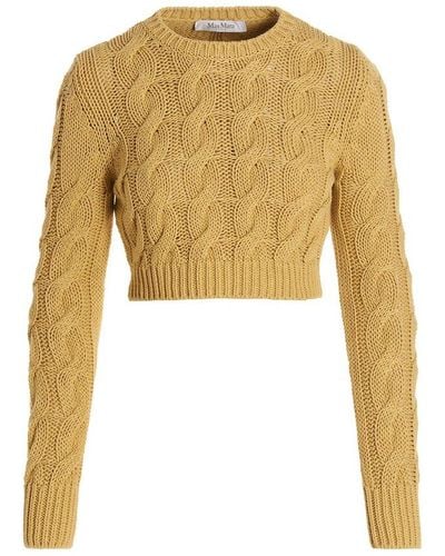 Max Mara Sphinx Sweater - Yellow