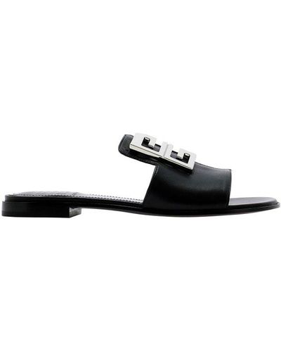 Givenchy 4g Flat Sandals - Black