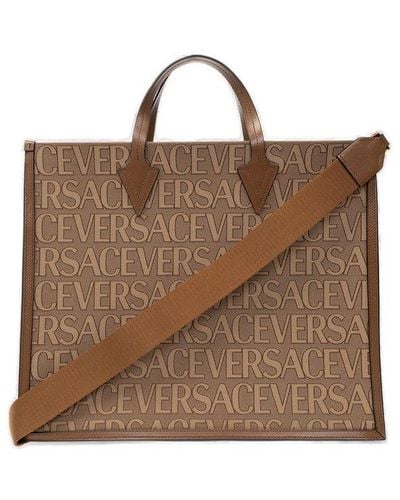 Versace Allover Tote Bag - Brown