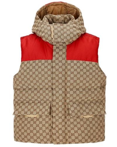 Gucci GG Padded Gilet - Red