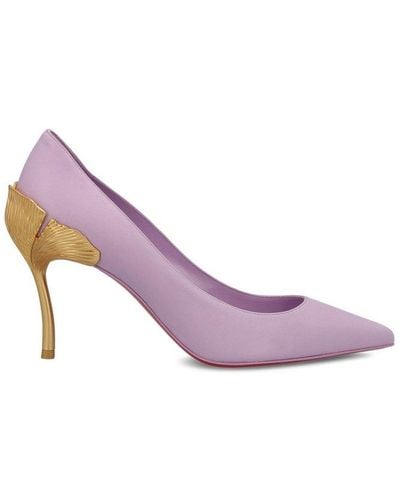 Christian Louboutin Ginko Pointed Toe Court Shoes - Purple