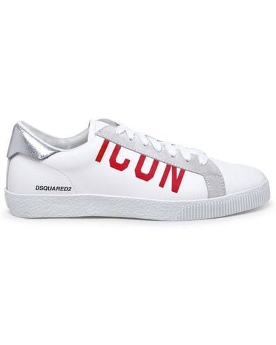 DSquared² Leather Sneakers - White