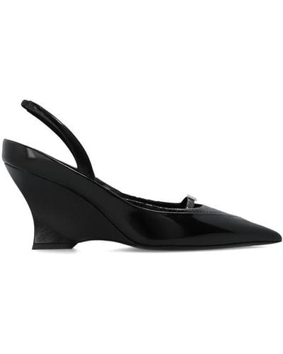 Givenchy Raven Wedge Pums - Black