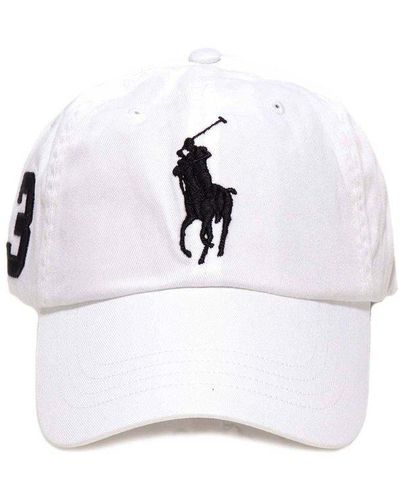 Polo Ralph Lauren Logo Embroidered Baseball Cap - White