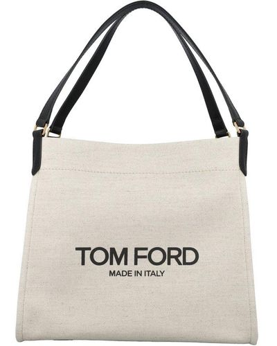 Cravate Tom Ford Neuve Avec étiquette - 100% Soie - Carreaux Marron Et Blanc - Made In Italy