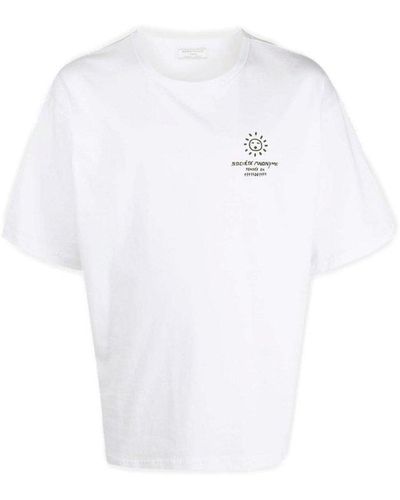 Societe Anonyme Logo-printed Crewneck T-shirt - White