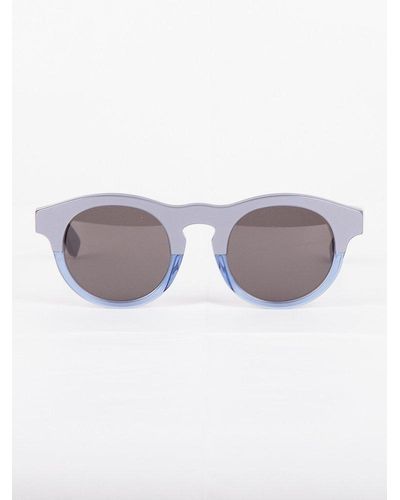 Retrosuperfuture Boy Lamina Round Frame Sunglasses - Gray