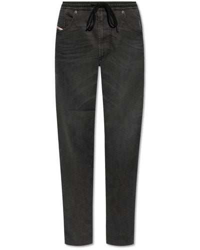 DIESEL 2030 D-krooley Straight-leg Jeans - Black
