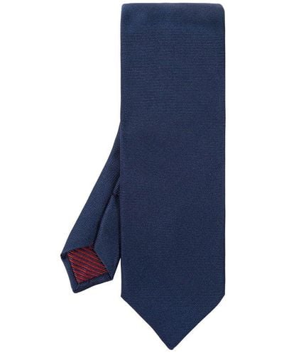 Etro Patterned Silk Tie - Blue