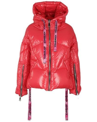 Khrisjoy Khris Cloud Zip-up Quilted Jacket - Red