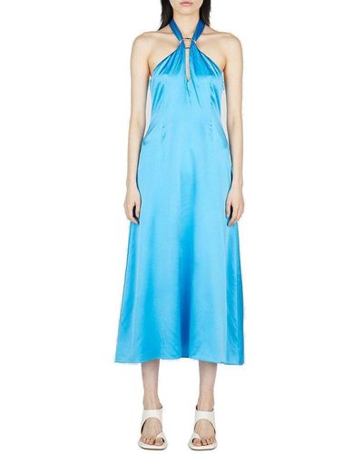 Rejina Pyo Lily Halter-neckline Midi Dress - Blue