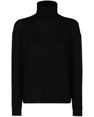 Valentino Turtleneck Knit Sweater - Black