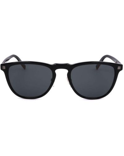 Zegna Round Frame Sunglasses - Black