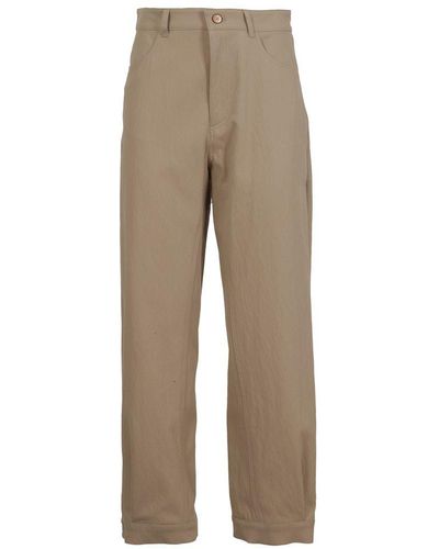 See By Chloé High Waisted Cropped Pants - Natural