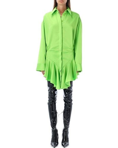 The Attico Candice Mini Dress - Green