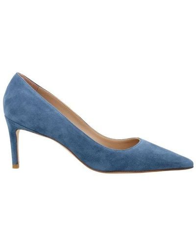 Stuart Weitzman Stuart Pointed-toe Court Shoes - Blue