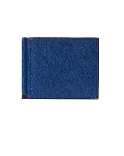 Valextra Bifold Wallet - Blue