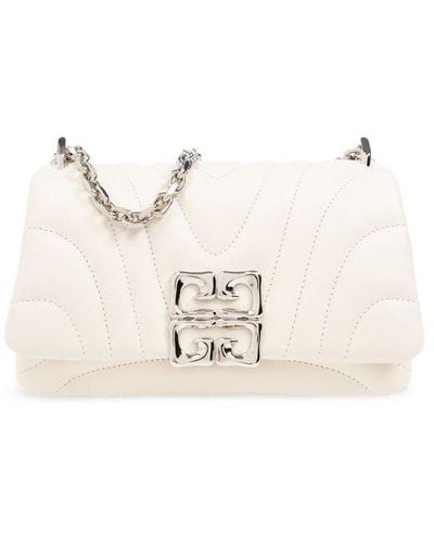 Givenchy Small 4g Quilted Soft Shoulder Bag - White