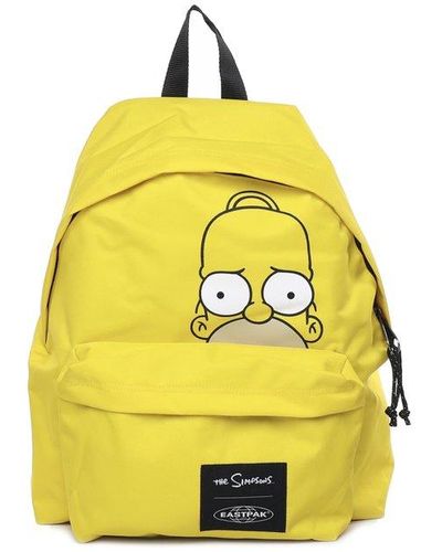 Eastpak X The Simpsons Graphic Printed Backpack - Yellow
