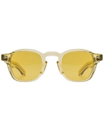 Jacques Marie Mage Zephirin 47 Square Frame Sunglasses - Yellow