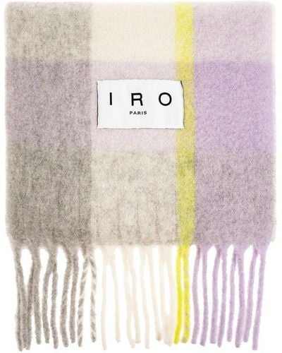 IRO 'auray' Scarf With Logo, - White