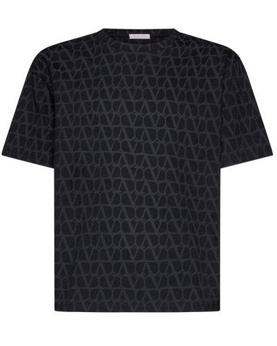 Valentino Toile Iconographe Printed Crewneck T-shirt - Black