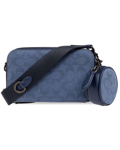 COACH Shoulder Bag, - Blue