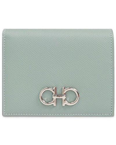 Ferragamo Wallet With Logo - Green