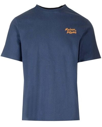Maison Kitsuné Regular Fit T-shirt - Blue