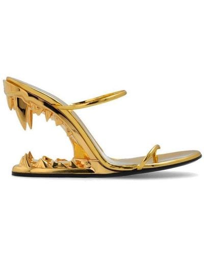Gcds Morso Heeled Sandals - Metallic
