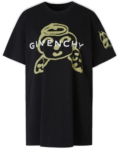 Givenchy Graphic Printed Crewneck T-shirt - Black
