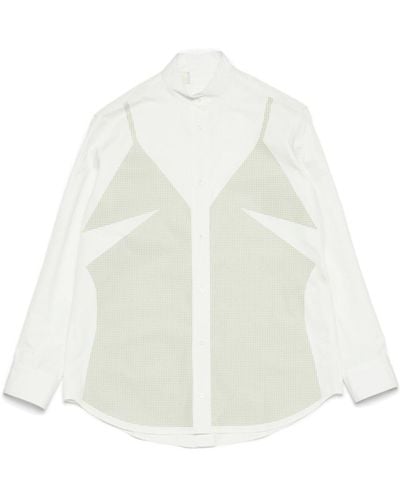 Fendi Printed Poplin Shirt - White