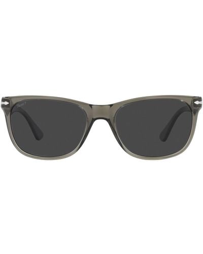 Persol Rectangle Frame Sunglasses - Black